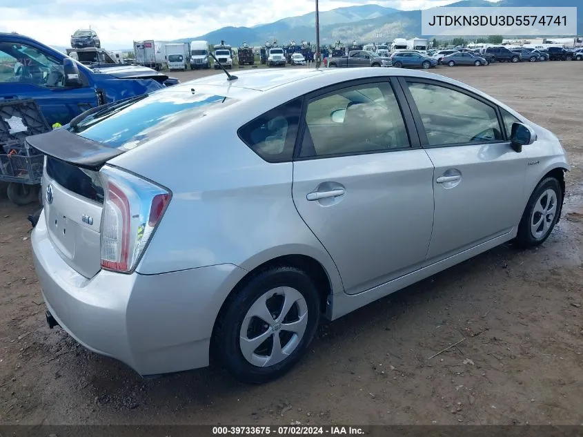 2013 Toyota Prius Two VIN: JTDKN3DU3D5574741 Lot: 39733675