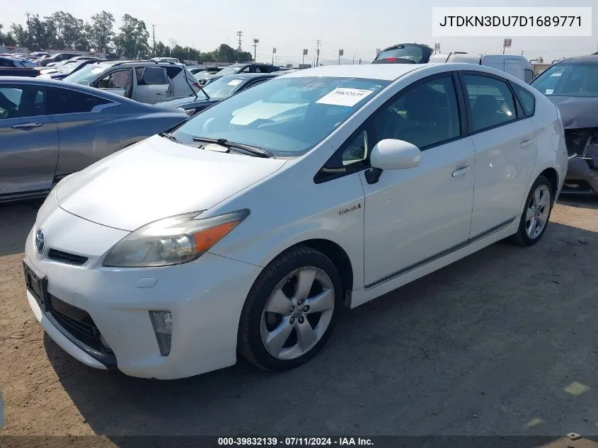 JTDKN3DU7D1689771 2013 Toyota Prius Five