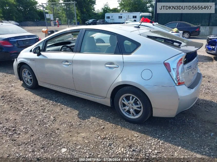 2013 Toyota Prius Three VIN: JTDKN3DU1D5656497 Lot: 39878163