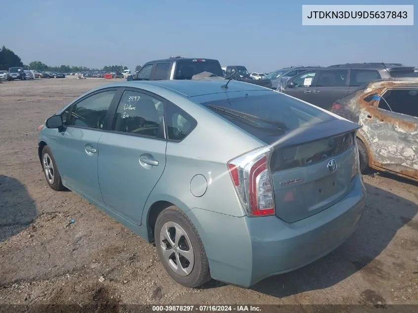 JTDKN3DU9D5637843 2013 Toyota Prius Two