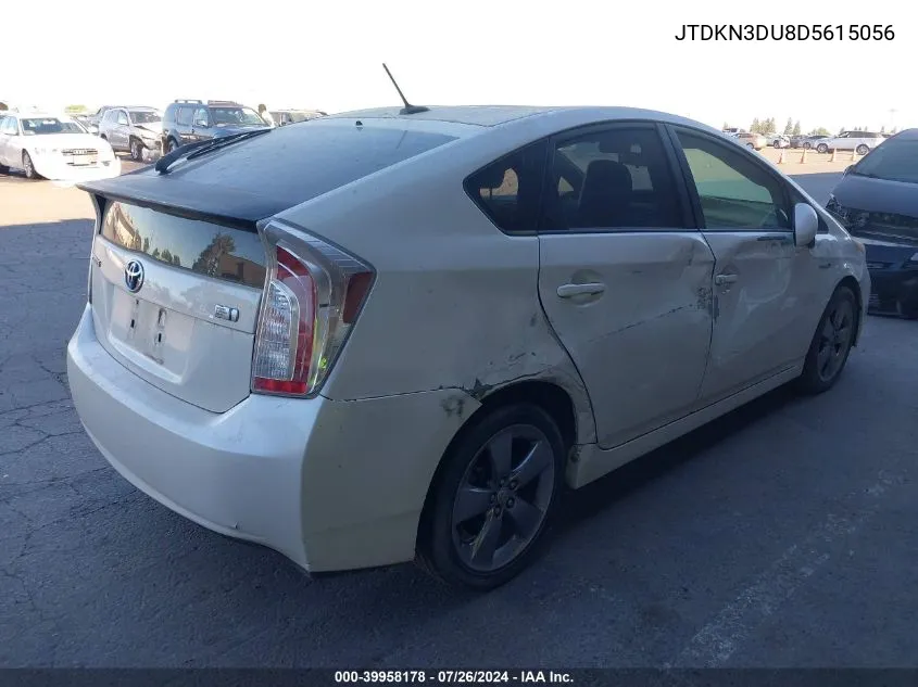 2013 Toyota Prius Five/Four/Three/Three Se/Two VIN: JTDKN3DU8D5615056 Lot: 39958178