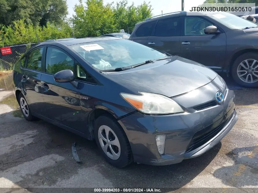 2013 Toyota Prius Two VIN: JTDKN3DU8D1650610 Lot: 39994203