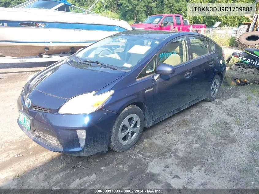 JTDKN3DU9D1709888 2013 Toyota Prius