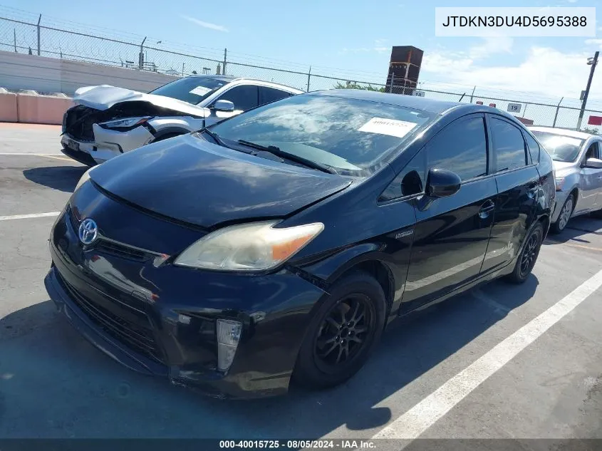 JTDKN3DU4D5695388 2013 Toyota Prius Two