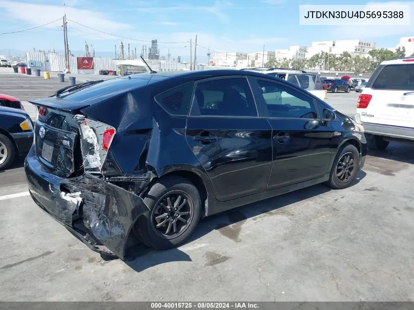 JTDKN3DU4D5695388 2013 Toyota Prius Two