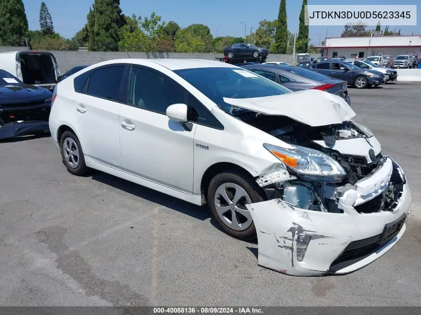 JTDKN3DU0D5623345 2013 Toyota Prius Two