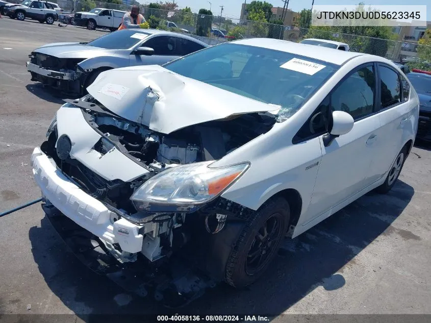 JTDKN3DU0D5623345 2013 Toyota Prius Two