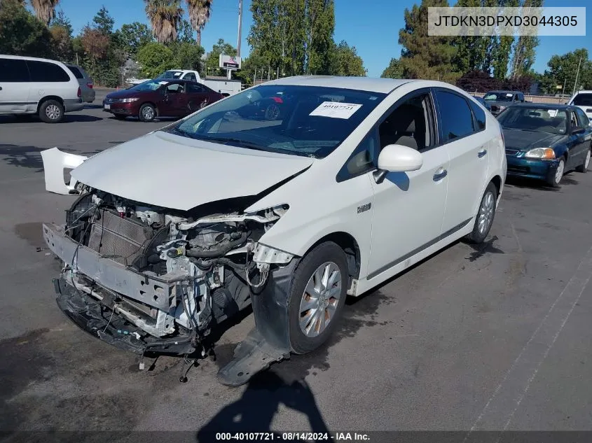 2013 Toyota Prius Plug-In VIN: JTDKN3DPXD3044305 Lot: 40107721