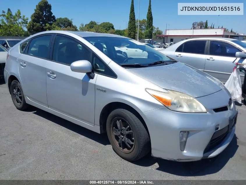 2013 Toyota Prius Two VIN: JTDKN3DUXD1651516 Lot: 40125714