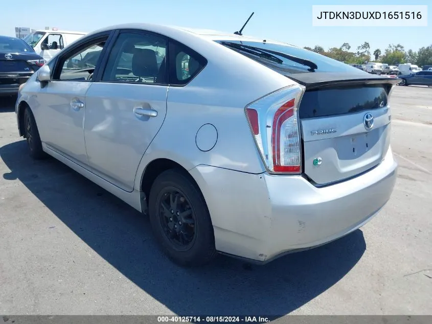 2013 Toyota Prius Two VIN: JTDKN3DUXD1651516 Lot: 40125714