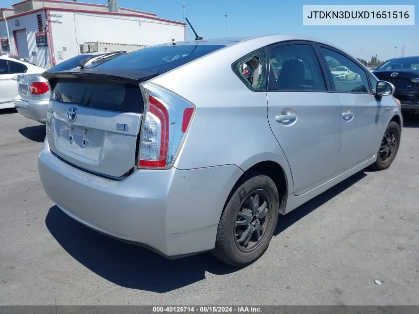 2013 Toyota Prius Two VIN: JTDKN3DUXD1651516 Lot: 40125714