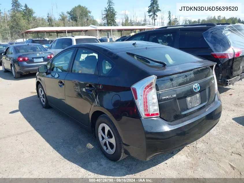 JTDKN3DU6D5639520 2013 Toyota Prius Two