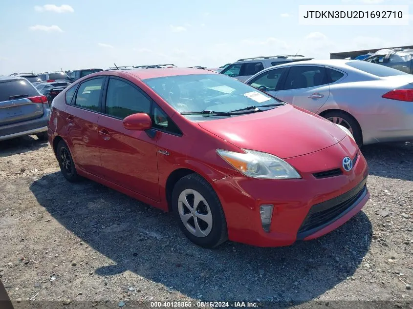 JTDKN3DU2D1692710 2013 Toyota Prius Two