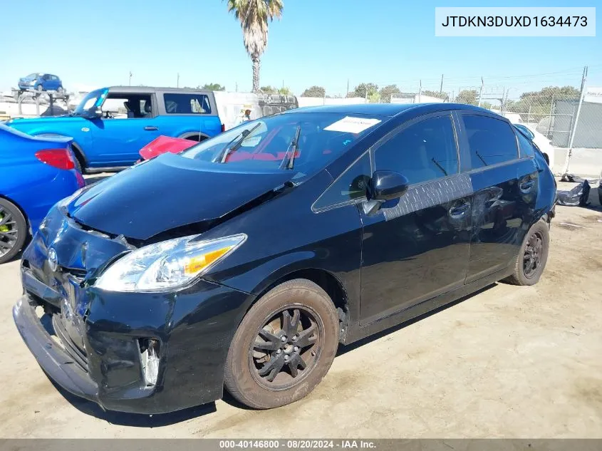 2013 Toyota Prius Two VIN: JTDKN3DUXD1634473 Lot: 40146800