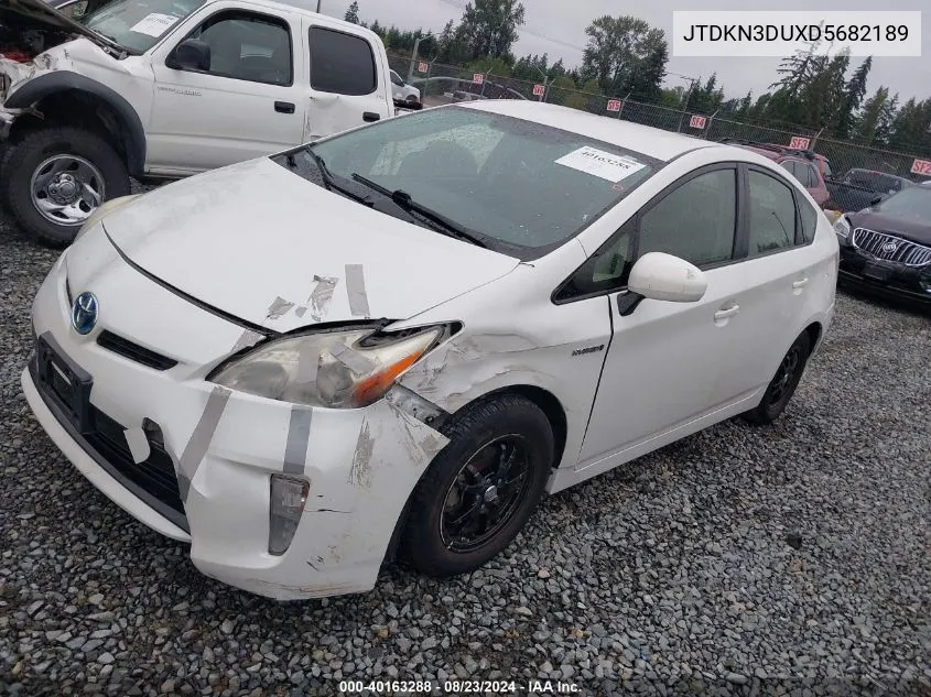 2013 Toyota Prius Two VIN: JTDKN3DUXD5682189 Lot: 40163288