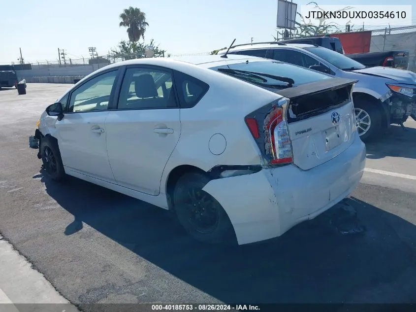 JTDKN3DUXD0354610 2013 Toyota Prius Two