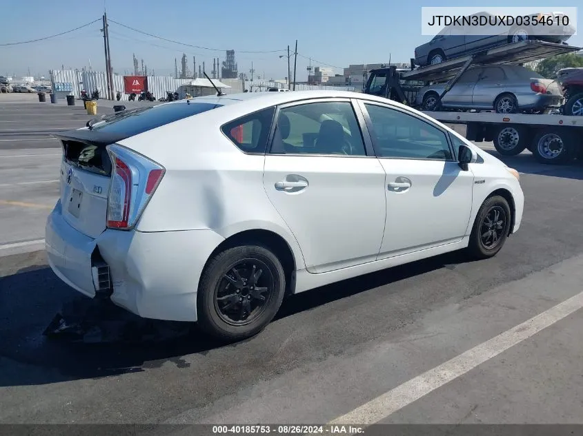 JTDKN3DUXD0354610 2013 Toyota Prius Two