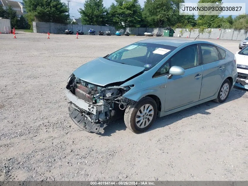 2013 Toyota Prius Plug-In VIN: JTDKN3DP3D3030827 Lot: 40194144