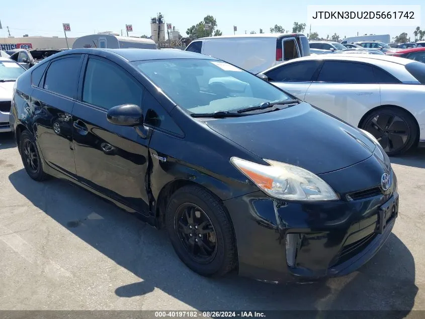 JTDKN3DU2D5661742 2013 Toyota Prius Three