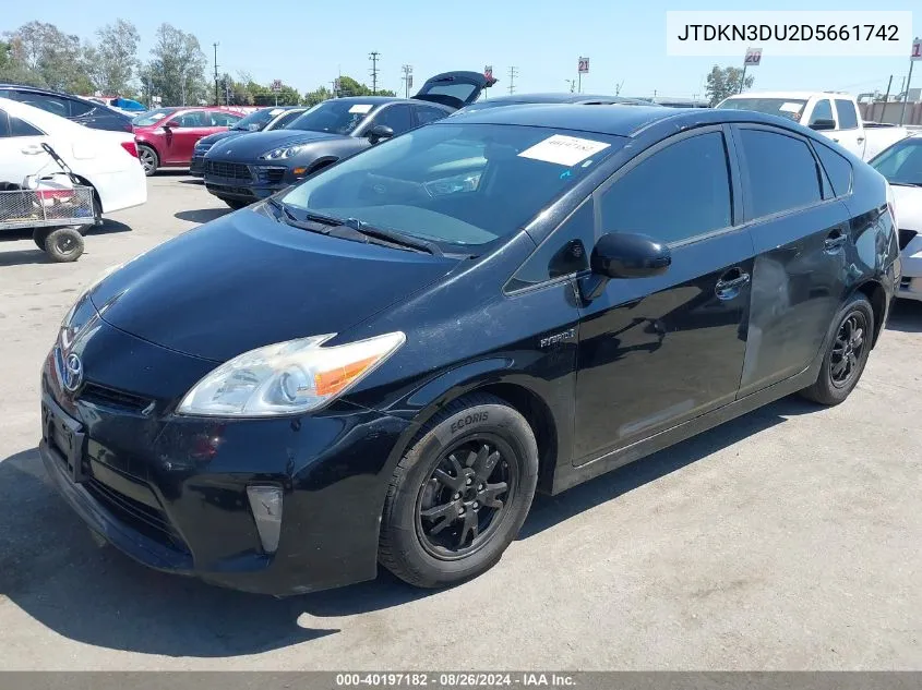 JTDKN3DU2D5661742 2013 Toyota Prius Three