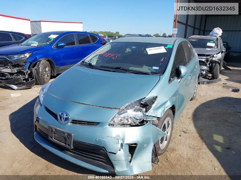 JTDKN3DU2D1632345 2013 Toyota Prius Two