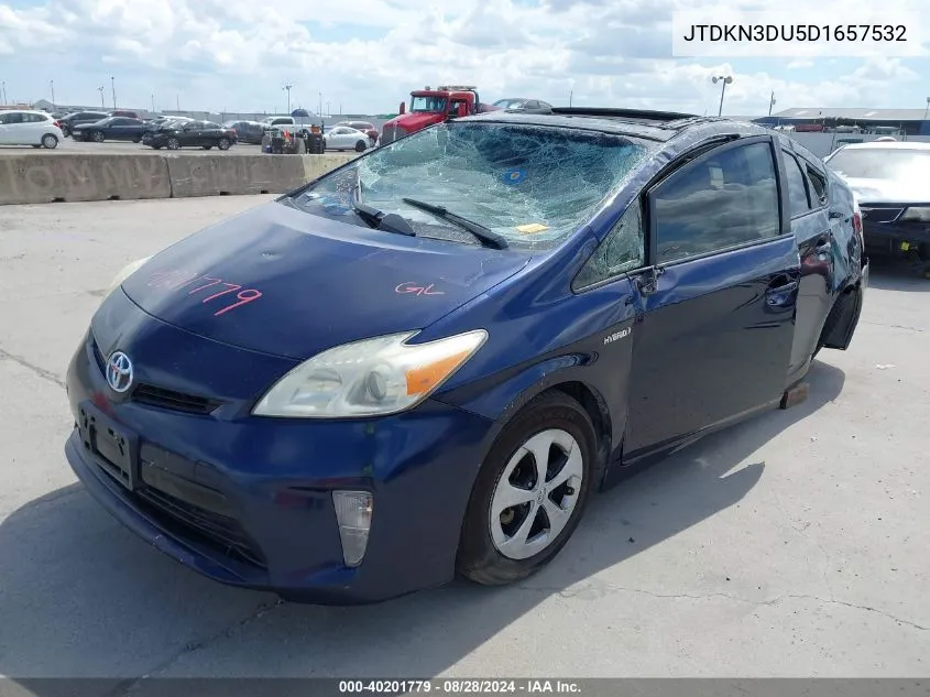 2013 Toyota Prius Three VIN: JTDKN3DU5D1657532 Lot: 40201779