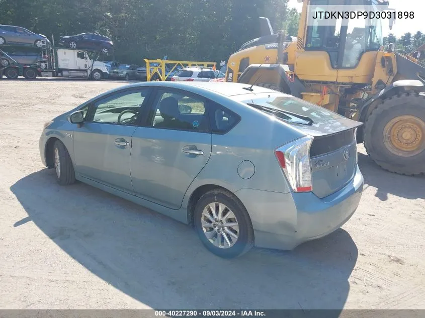 2013 Toyota Prius Plug-In VIN: JTDKN3DP9D3031898 Lot: 40227290