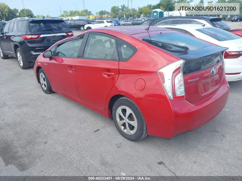 2013 Toyota Prius Two VIN: JTDKN3DU9D1621200 Lot: 40233451