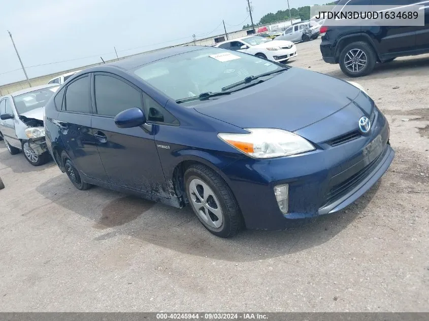 2013 Toyota Prius Two VIN: JTDKN3DU0D1634689 Lot: 40245944