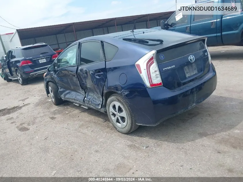 JTDKN3DU0D1634689 2013 Toyota Prius Two