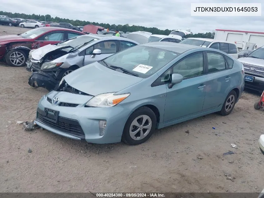 2013 Toyota Prius VIN: JTDKN3DUXD1645053 Lot: 40254380