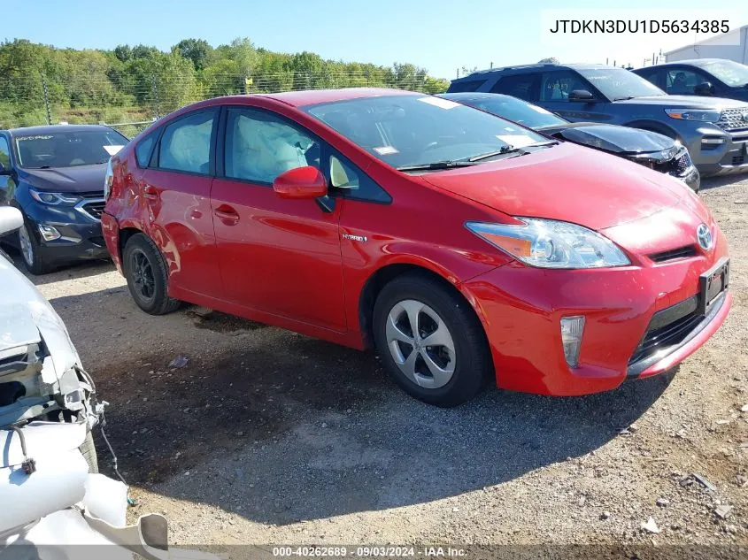 2013 Toyota Prius Two VIN: JTDKN3DU1D5634385 Lot: 40262689