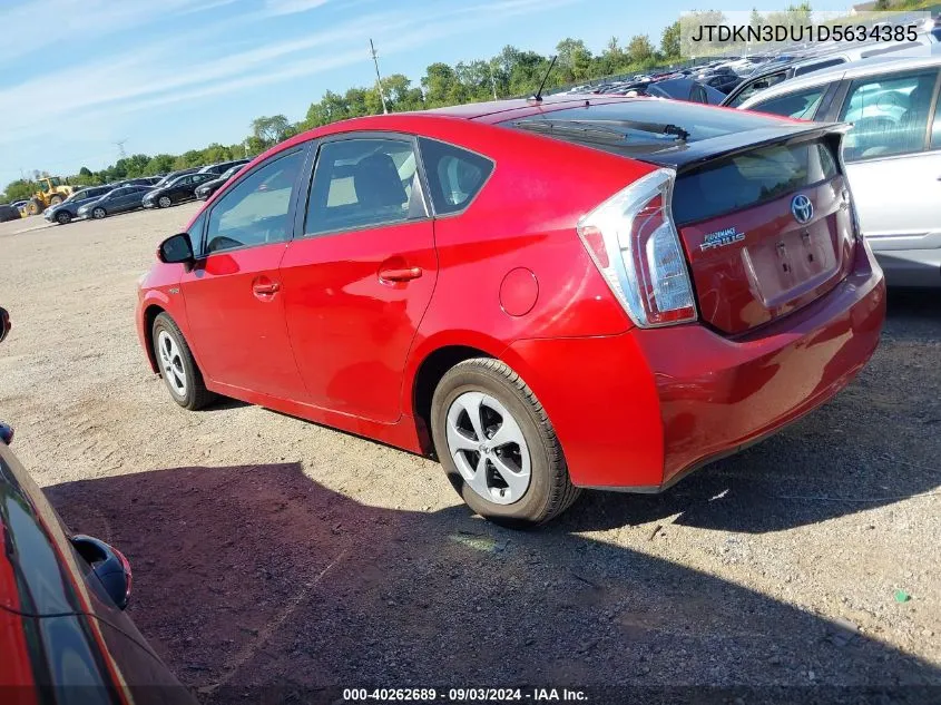 2013 Toyota Prius Two VIN: JTDKN3DU1D5634385 Lot: 40262689