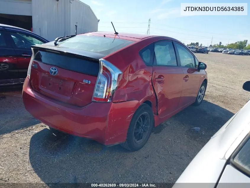 2013 Toyota Prius Two VIN: JTDKN3DU1D5634385 Lot: 40262689