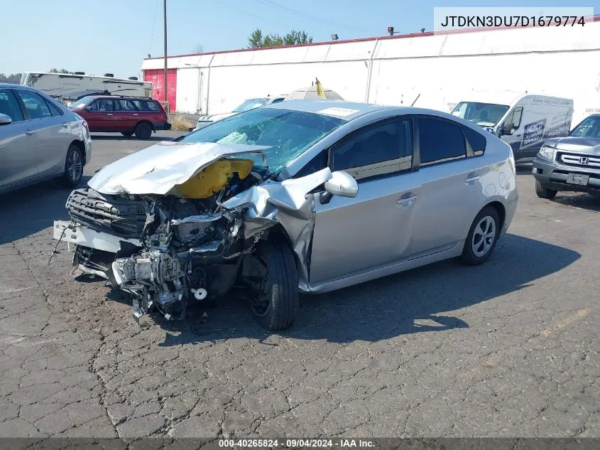 2013 Toyota Prius Three VIN: JTDKN3DU7D1679774 Lot: 40265824