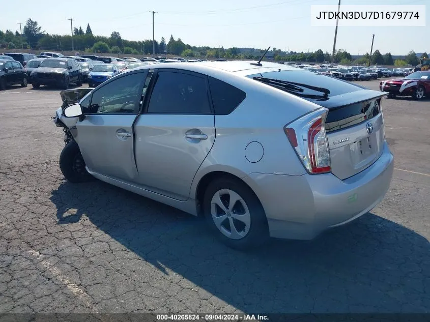 JTDKN3DU7D1679774 2013 Toyota Prius Three