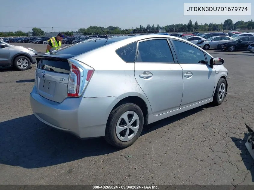 JTDKN3DU7D1679774 2013 Toyota Prius Three