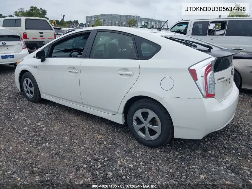 JTDKN3DU3D5634498 2013 Toyota Prius Two