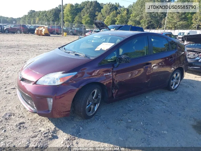 JTDKN3DU5D5585790 2013 Toyota Prius Three Se