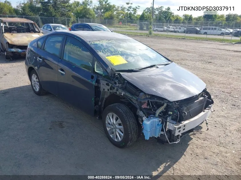 2013 Toyota Prius Plug-In VIN: JTDKN3DP5D3037911 Lot: 40288824