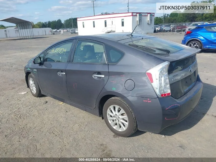 2013 Toyota Prius Plug-In VIN: JTDKN3DP5D3037911 Lot: 40288824