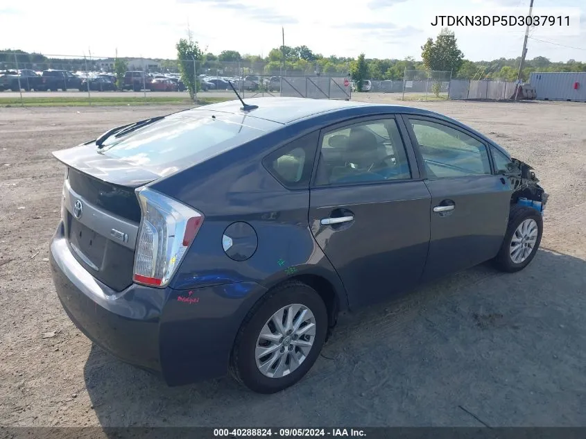 2013 Toyota Prius Plug-In VIN: JTDKN3DP5D3037911 Lot: 40288824