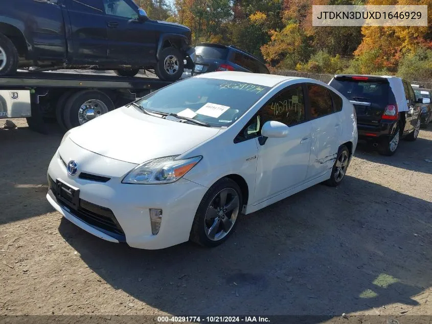 2013 Toyota Prius Three Se VIN: JTDKN3DUXD1646929 Lot: 40291774