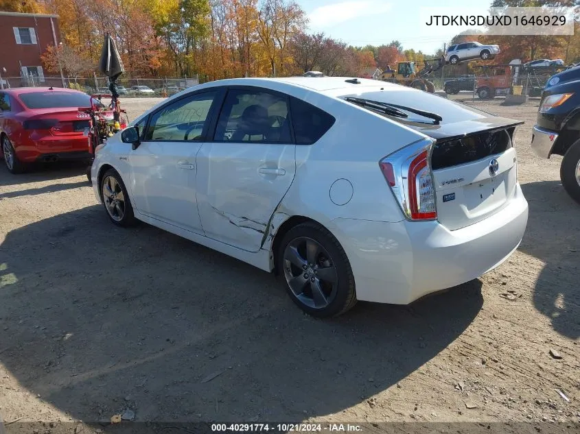 JTDKN3DUXD1646929 2013 Toyota Prius Three Se