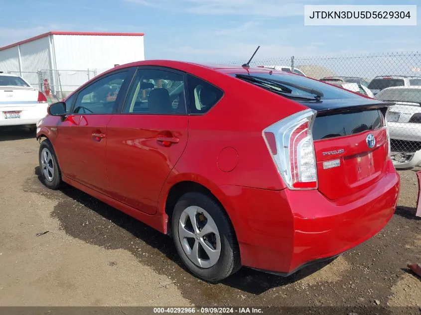 JTDKN3DU5D5629304 2013 Toyota Prius Two