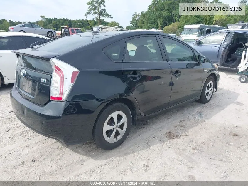 2013 Toyota Prius Three VIN: JTDKN3DU7D1625326 Lot: 40304938