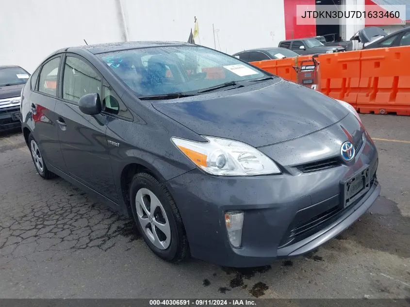 2013 Toyota Prius VIN: JTDKN3DU7D1633460 Lot: 40306591