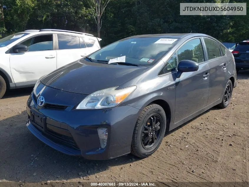 JTDKN3DUXD5604950 2013 Toyota Prius Three