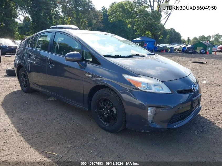 2013 Toyota Prius Three VIN: JTDKN3DUXD5604950 Lot: 40307683