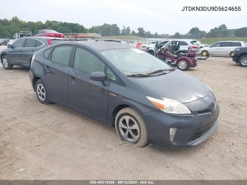 JTDKN3DU9D5624655 2013 Toyota Prius Two